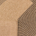 Nature Rug Natural Jute Look - Black Pattern