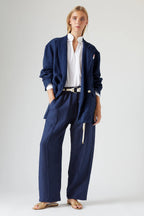 Pantalon Avec Ceinture Theo Indigo