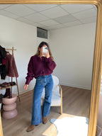 Burgundy Irene Cardigan
