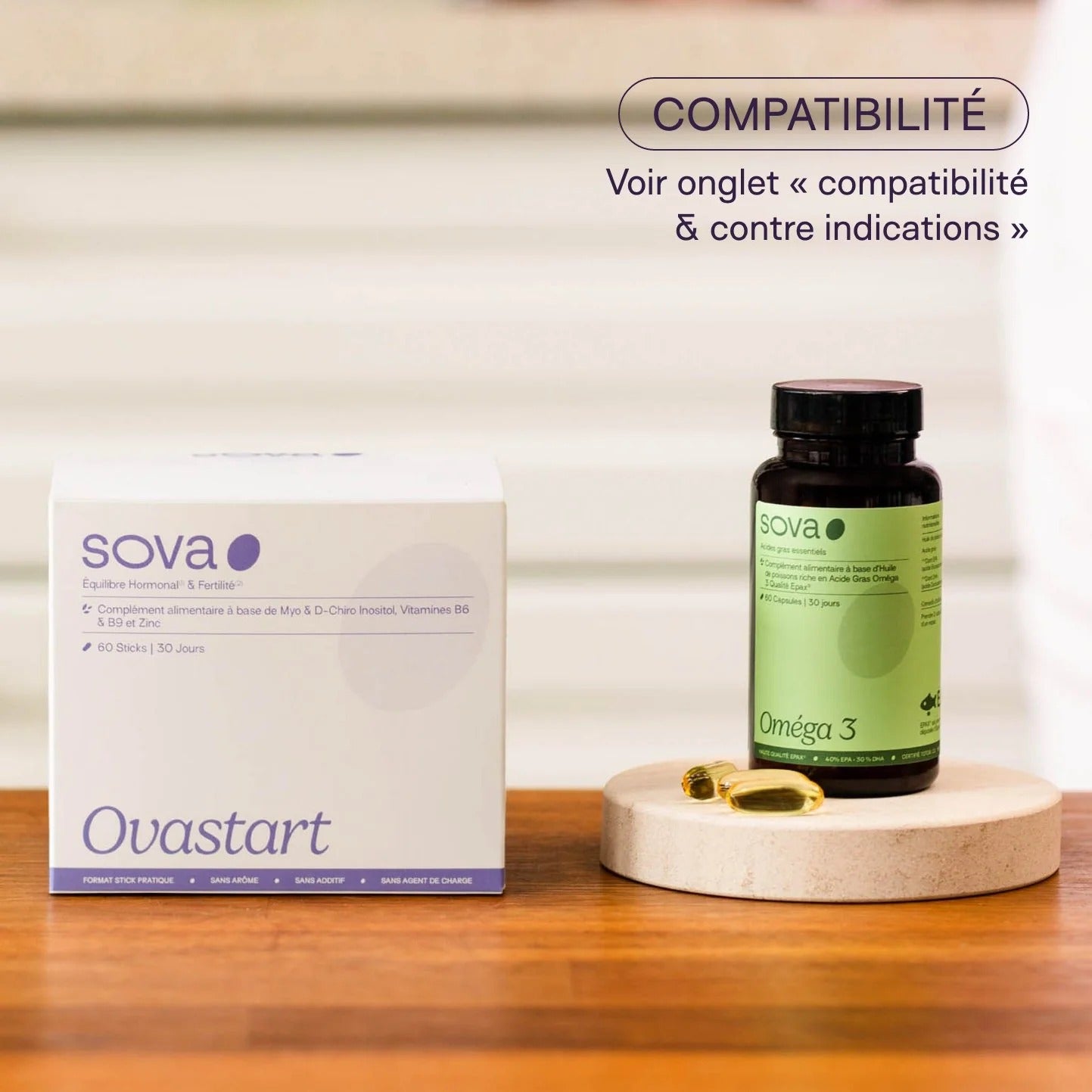 Ovastart & Omega 3 - Équilibre Hormonal & Acides Gras Essentiels
