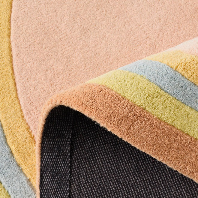 Pantone x Nazar - Soft Rayon Rug in Multicolored Wool