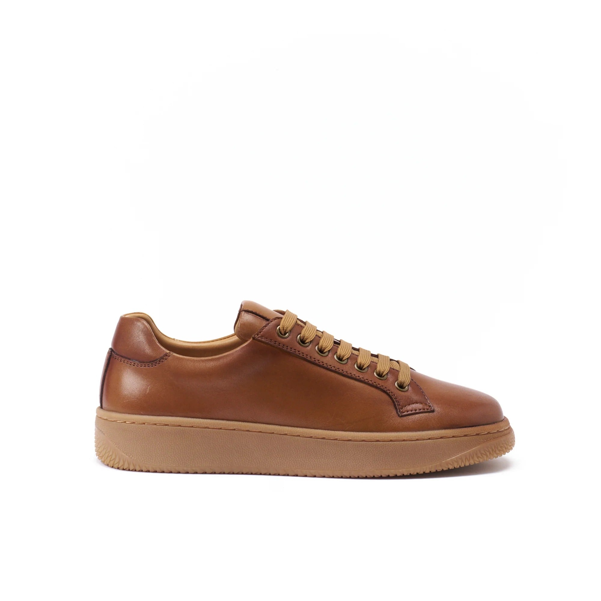 Baskets Classiques À Lacets - Marron Clair - Femme