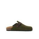 Zuecos Noe Suede verde musgo - Mujer