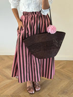 Pink Striped Janna Skirt