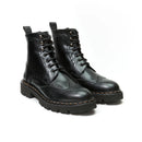 Bottes Derby À Bout Golf - Noires - Femme