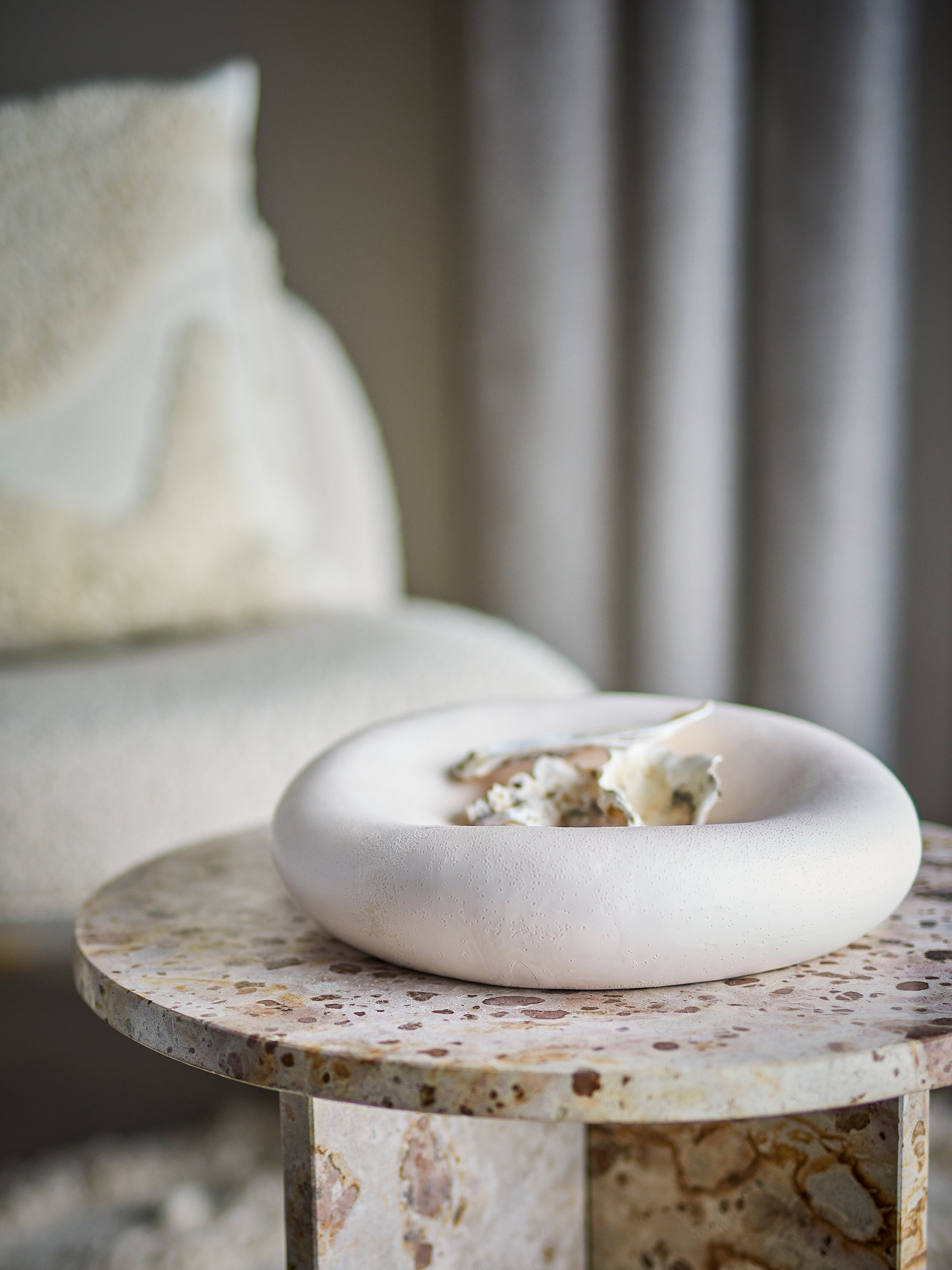 Audra - Set of 4 Bowls - White - Stoneware