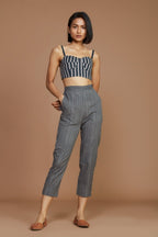 Janie Corset Set - Charcoal
