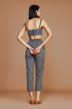Janie Corset Set - Charcoal