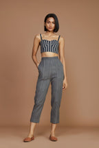 Janie Corset Set - Charcoal
