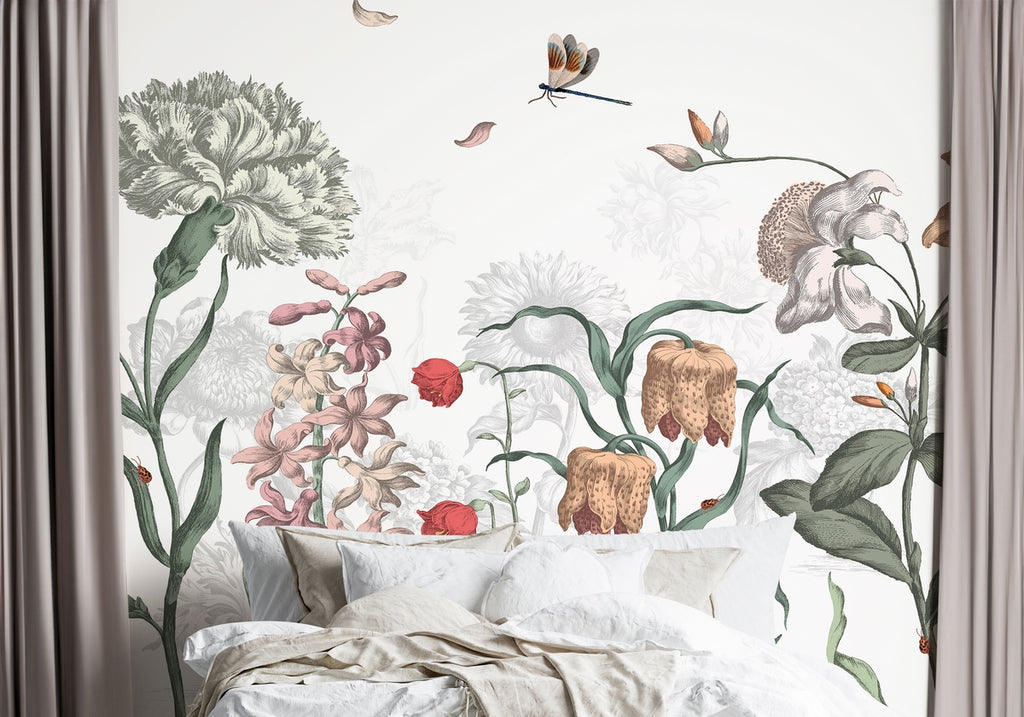 Mural Jardín Inglés - Verde primaveral