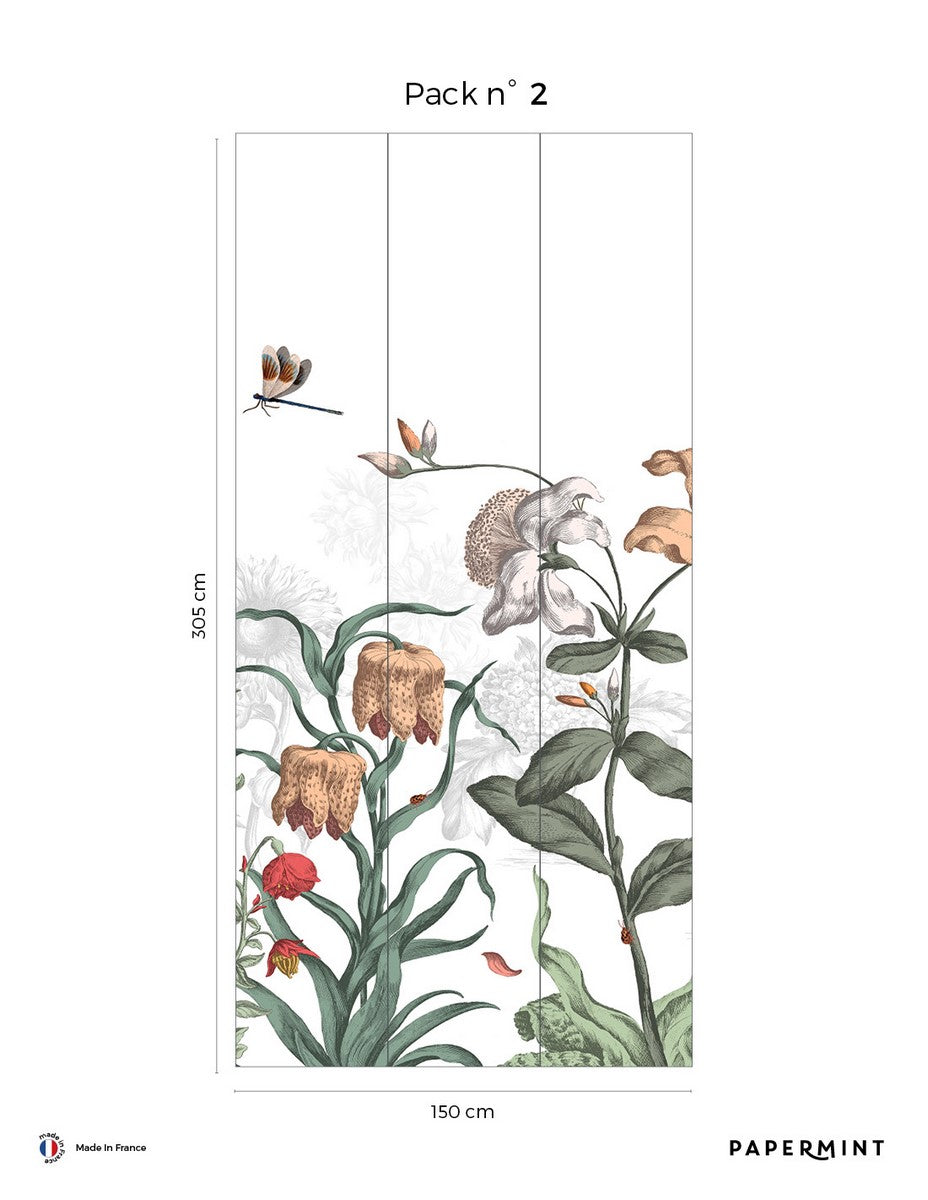 Mural Jardín Inglés - Verde primaveral
