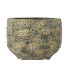 Mawi - Set of 4 Decorative Plant Pot Covers - Green - Terracotta