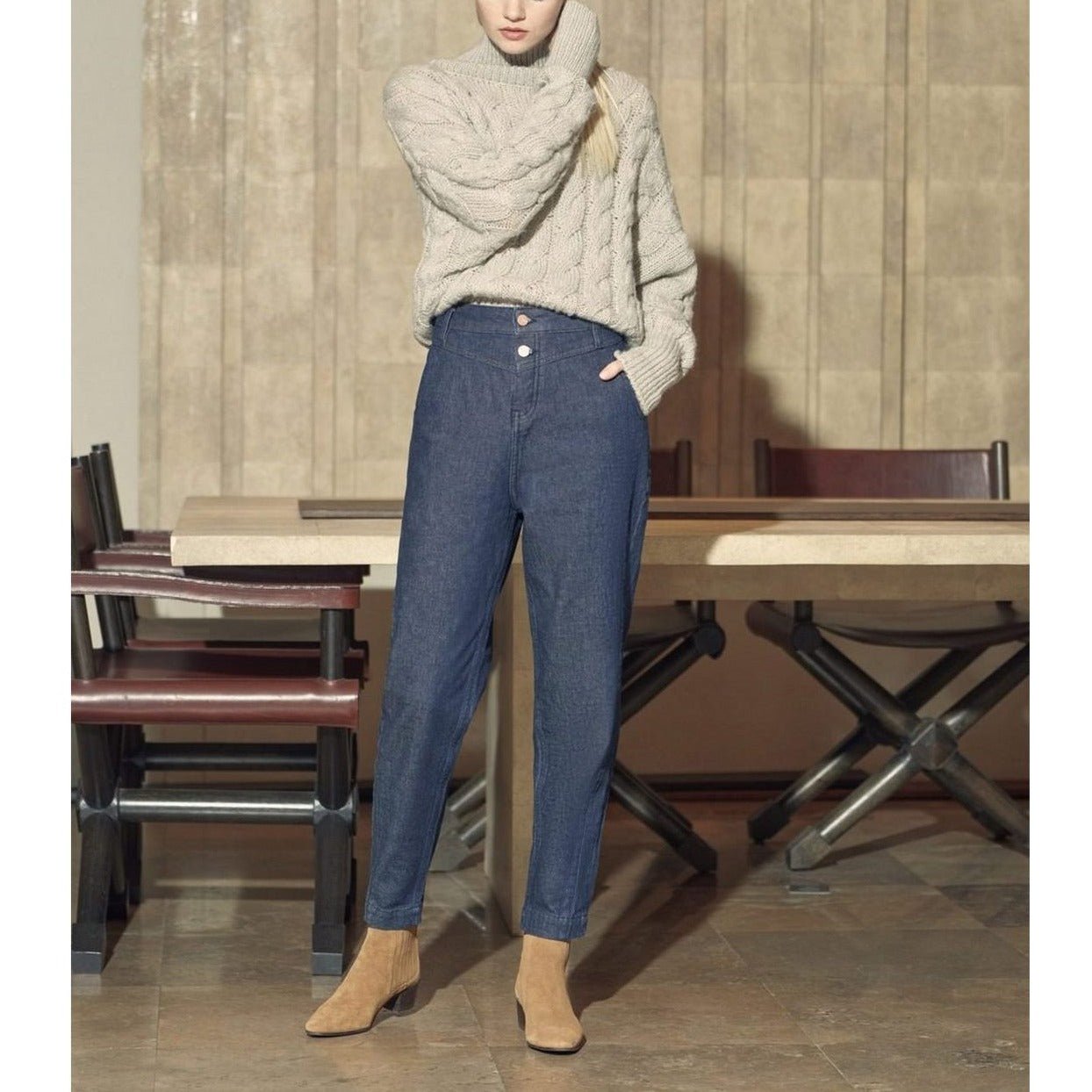 Nyla High-Waist Jeans - Denim B-133 - Women