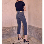 Reiko - Jean Highwaist Cropped Milo - Dnm G-630 - Mujer