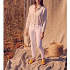 Jean Skinny Cropped Lily - Denim White - Femme
