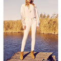Jean Skinny Cropped Lily Herring - Denim Off White - Femme