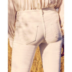 Jean Skinny Cropped Lily Herring - Denim Off White - Femme