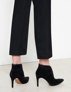 Lorenzo Fancy Cropped Straight Jeans - Glitter Black
