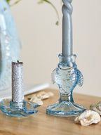 Linley - Candle Holder - Blue - Glass