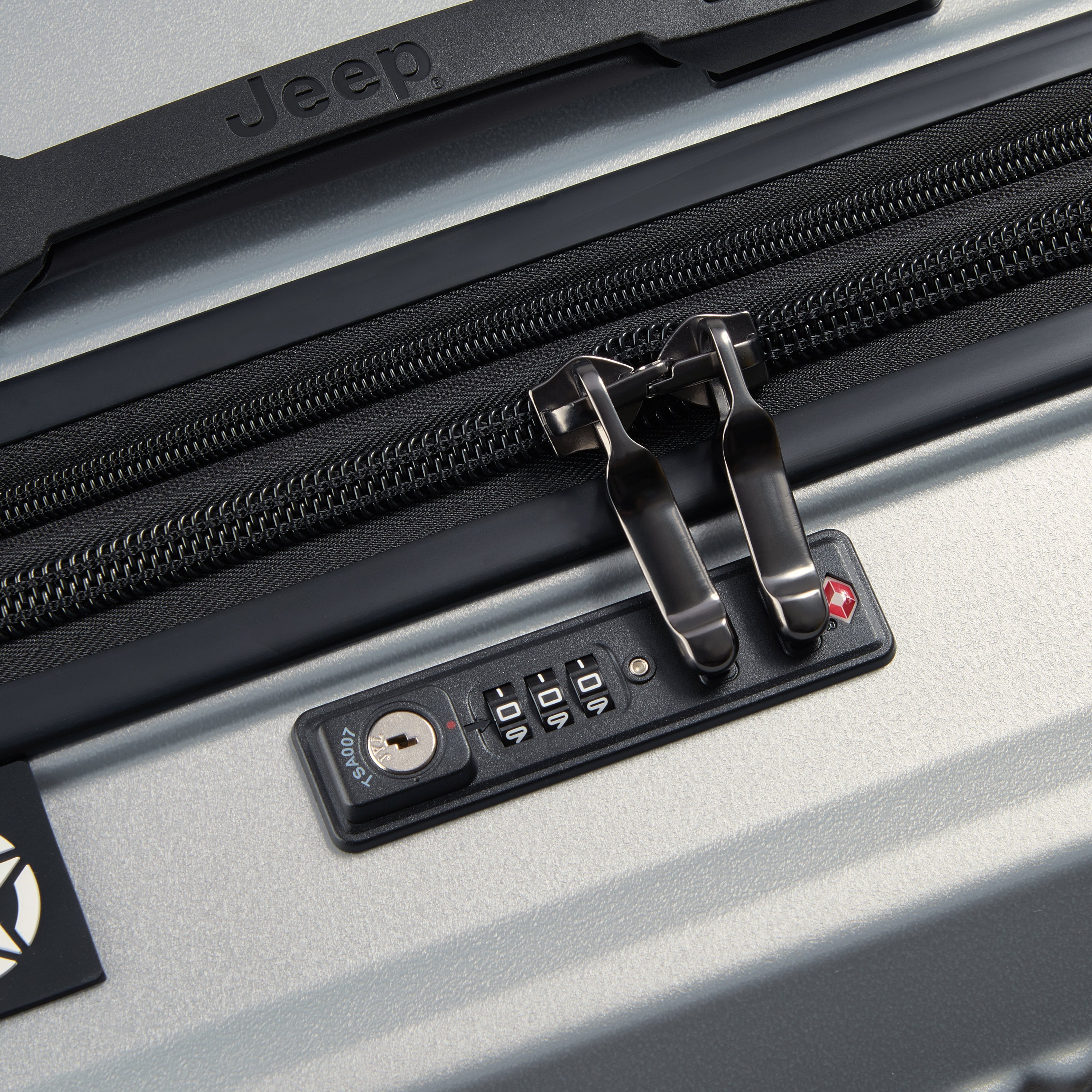 Jeep Long Stay Suitcase - Silver