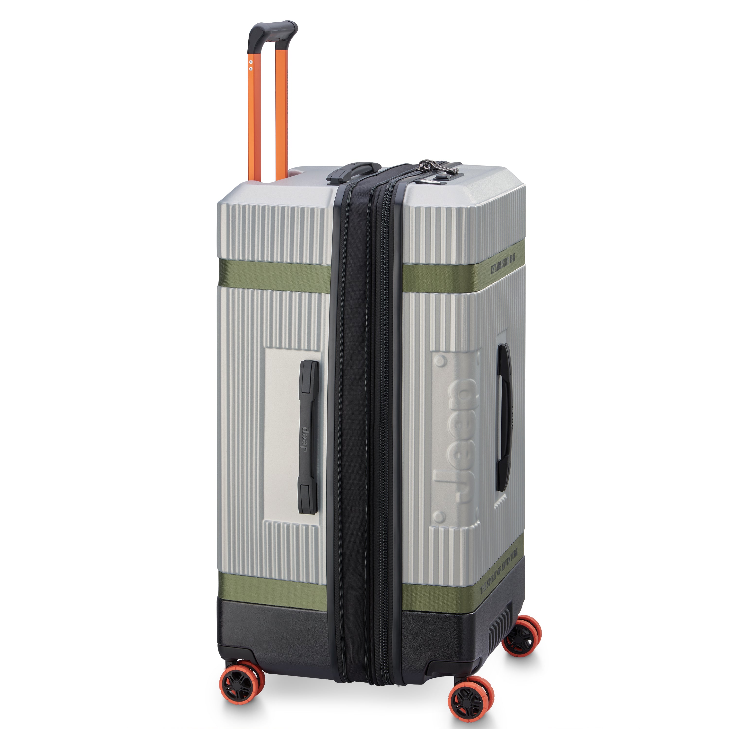 Jeep Long Stay Suitcase - Silver