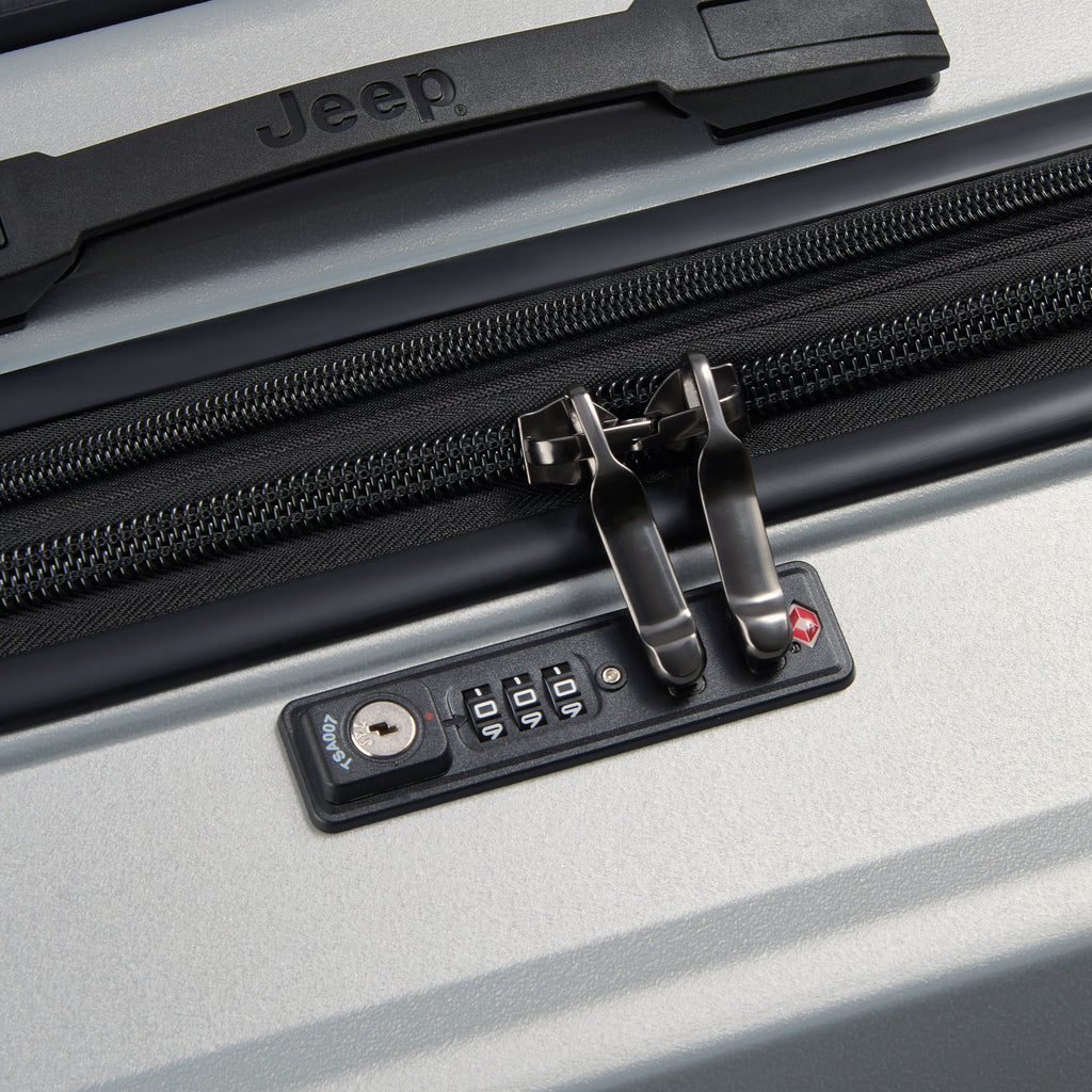Jeep Long Stay Suitcase - Silver