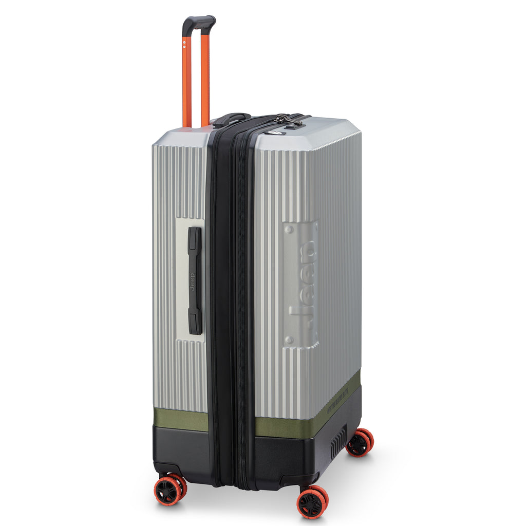 Jeep Long Stay Suitcase - Silver