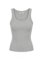 Débardeur Jimmy Scoop-Neck Ribbed - Grey
