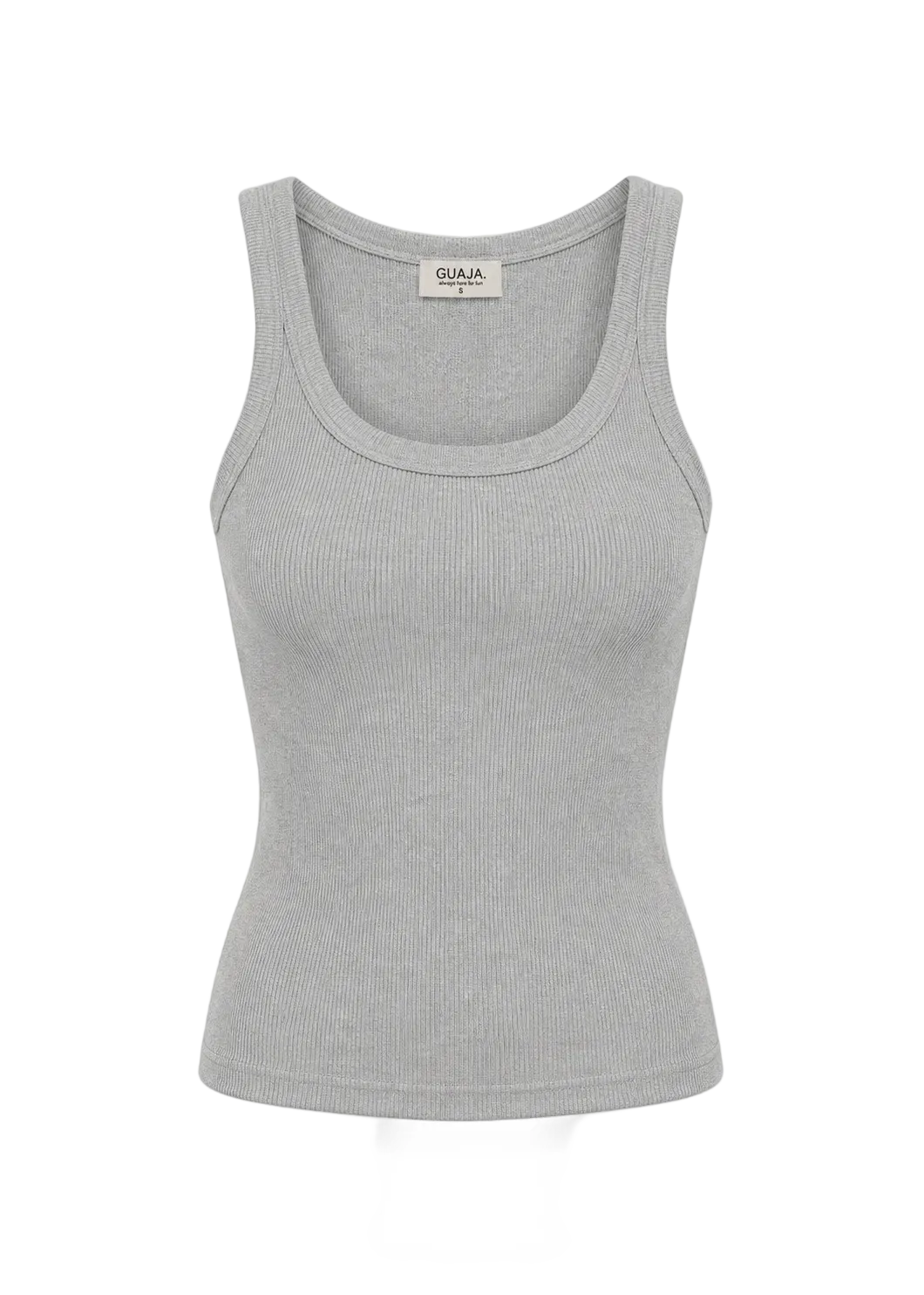 Débardeur Jimmy Scoop-Neck Ribbed - Grey