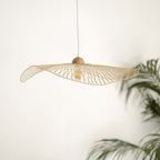 Jipi - Bamboo Pendant Lamp With White Wire