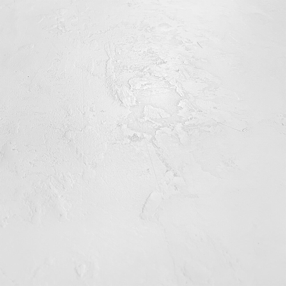 Fira - Tête De Lit En Plâtre Blanc Cassé Et Bois D'Acacia