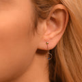 “Sapphire Hoops 0.05Ct/2” Earrings 375/1000 White Gold