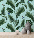 Rollo de Papel Pintado Jungle - Verde Agua