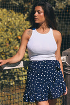 CHLOÉ DOTY NAVY SKIRT