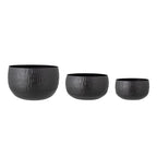 Abisha - Plant Pot - Black - Metal
