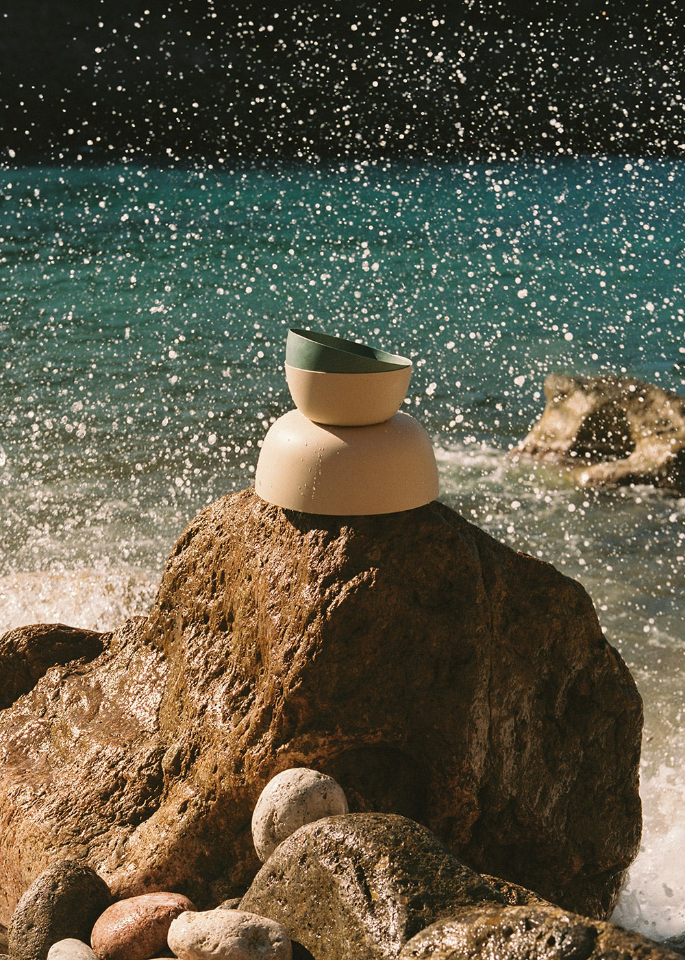 Menaje Outdoor Eco - Set de 2 Cuencos Pequeños para Exterior - Arena