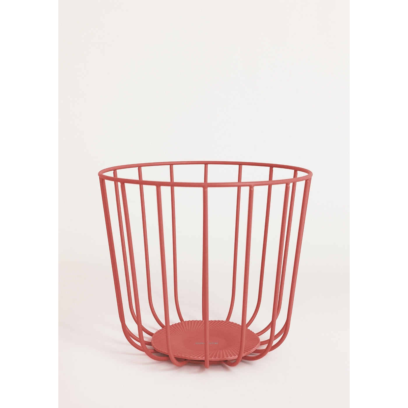 Kitchenware Studio - Grand Panier Métallique Avec Base Antidérapante - Terracotta