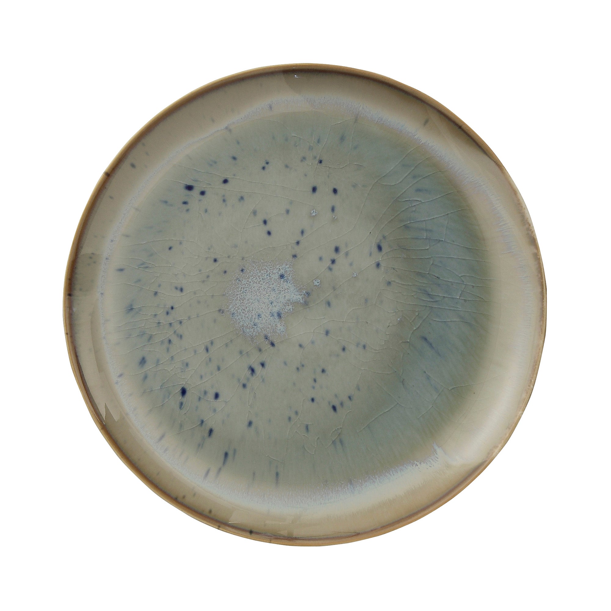 Heather - Lote de 12 Platos - Verde - Gres