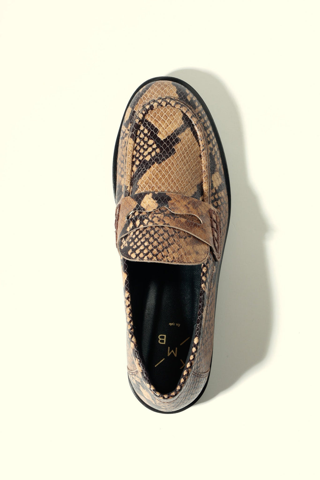 Mocassins Emilia Snake - Taupe