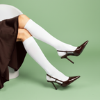 Mi-Bas Unis En Coton - Blanc