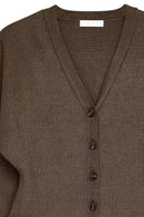 Robe Courte En Maille À Coupe Structurée Marron