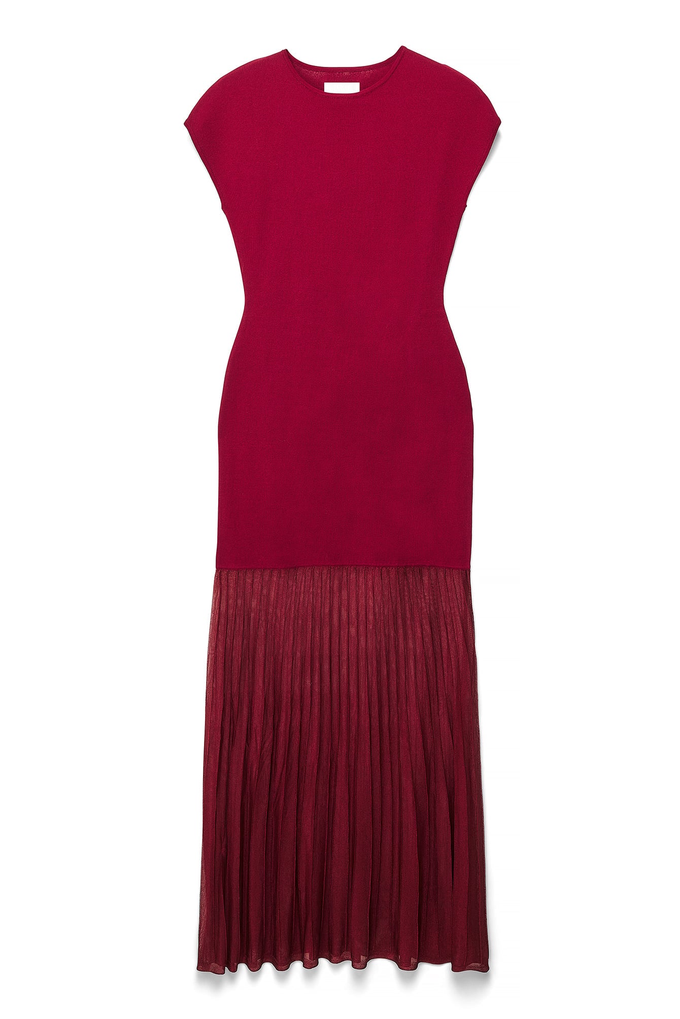Red Knit Maxi Dress