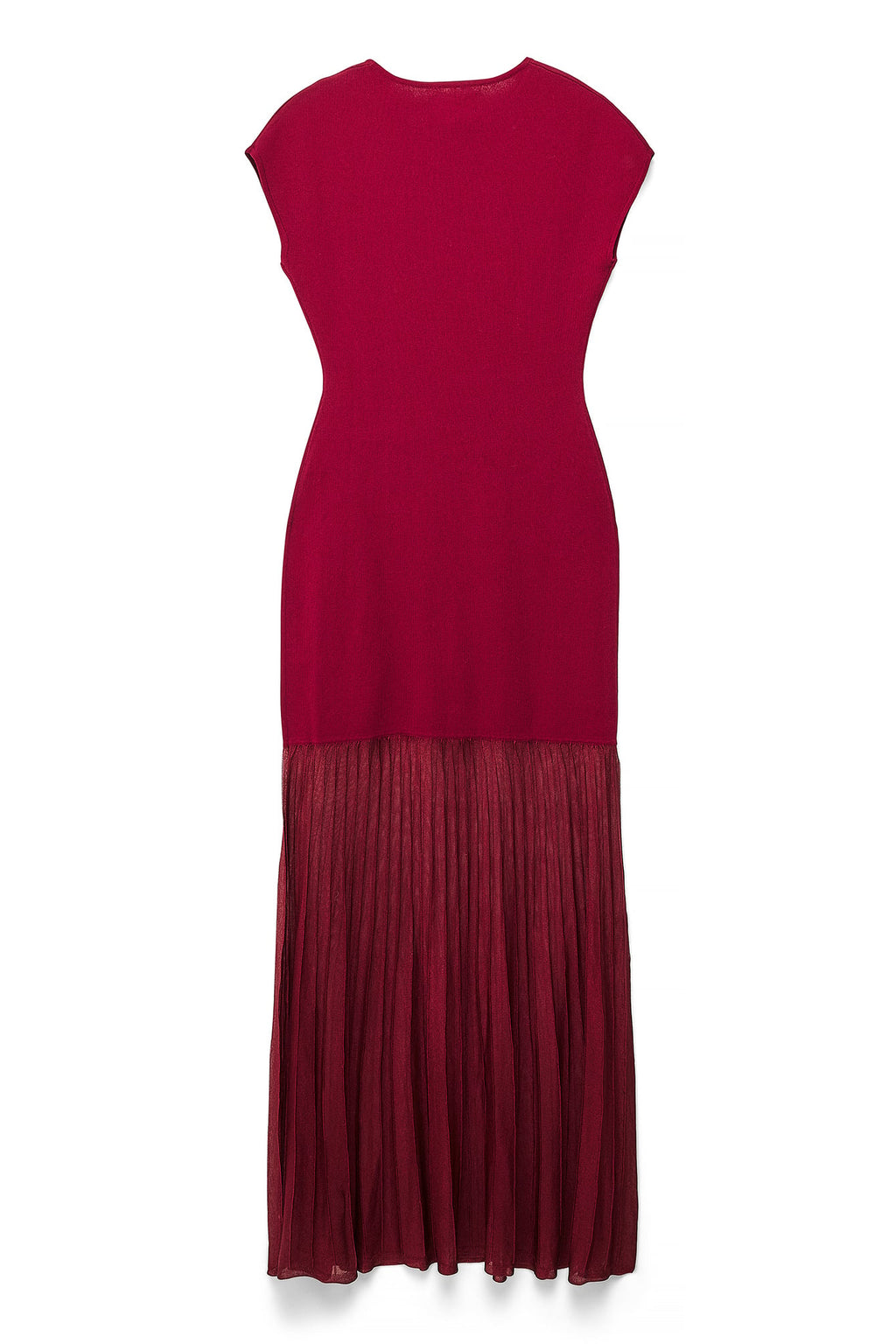 Red Knit Maxi Dress