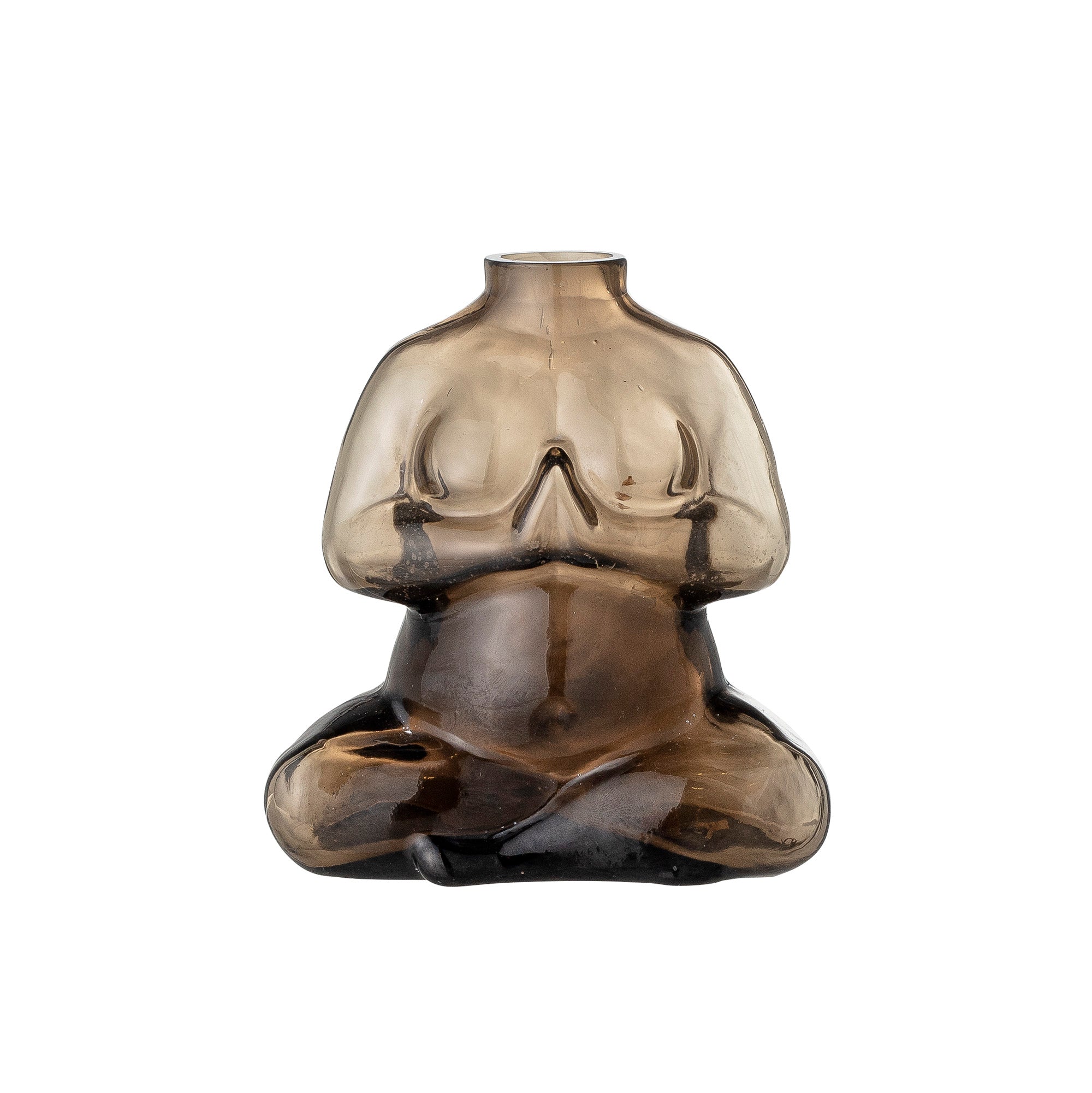 Elze - Vase - Brown - Glass