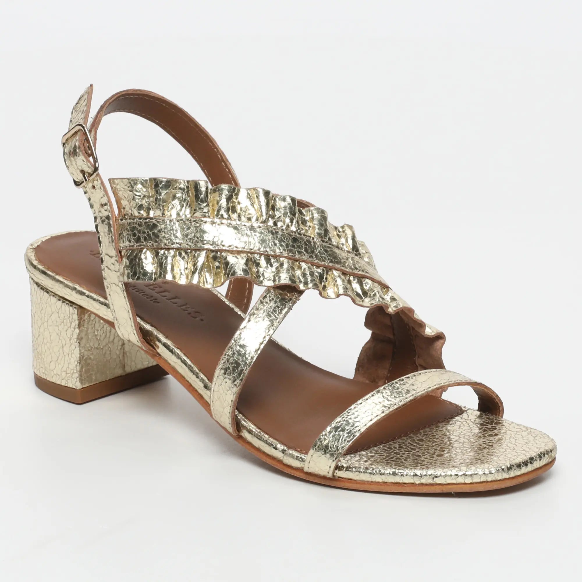 Monarda Heeled Sandals - Gold