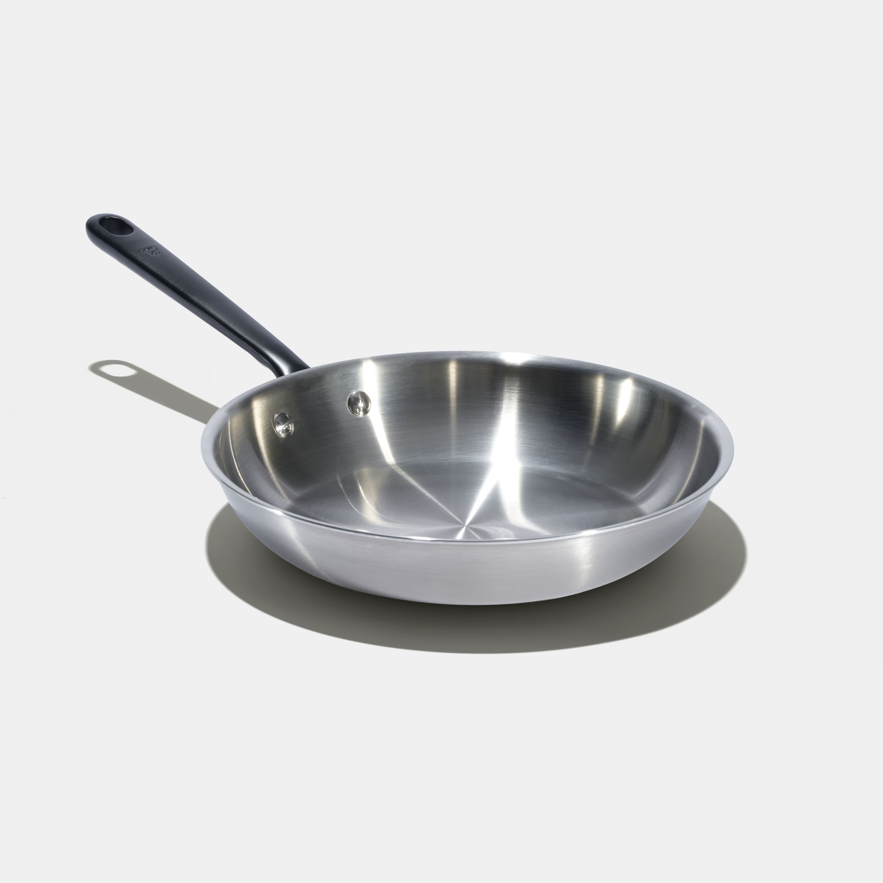 La Bonne Poêle En Inox, Manche Noir - 28 Cm