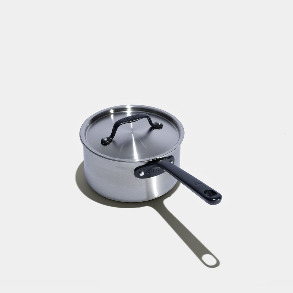 La Casserole Parfaite En Inox, Manche Noir - 16 Cm