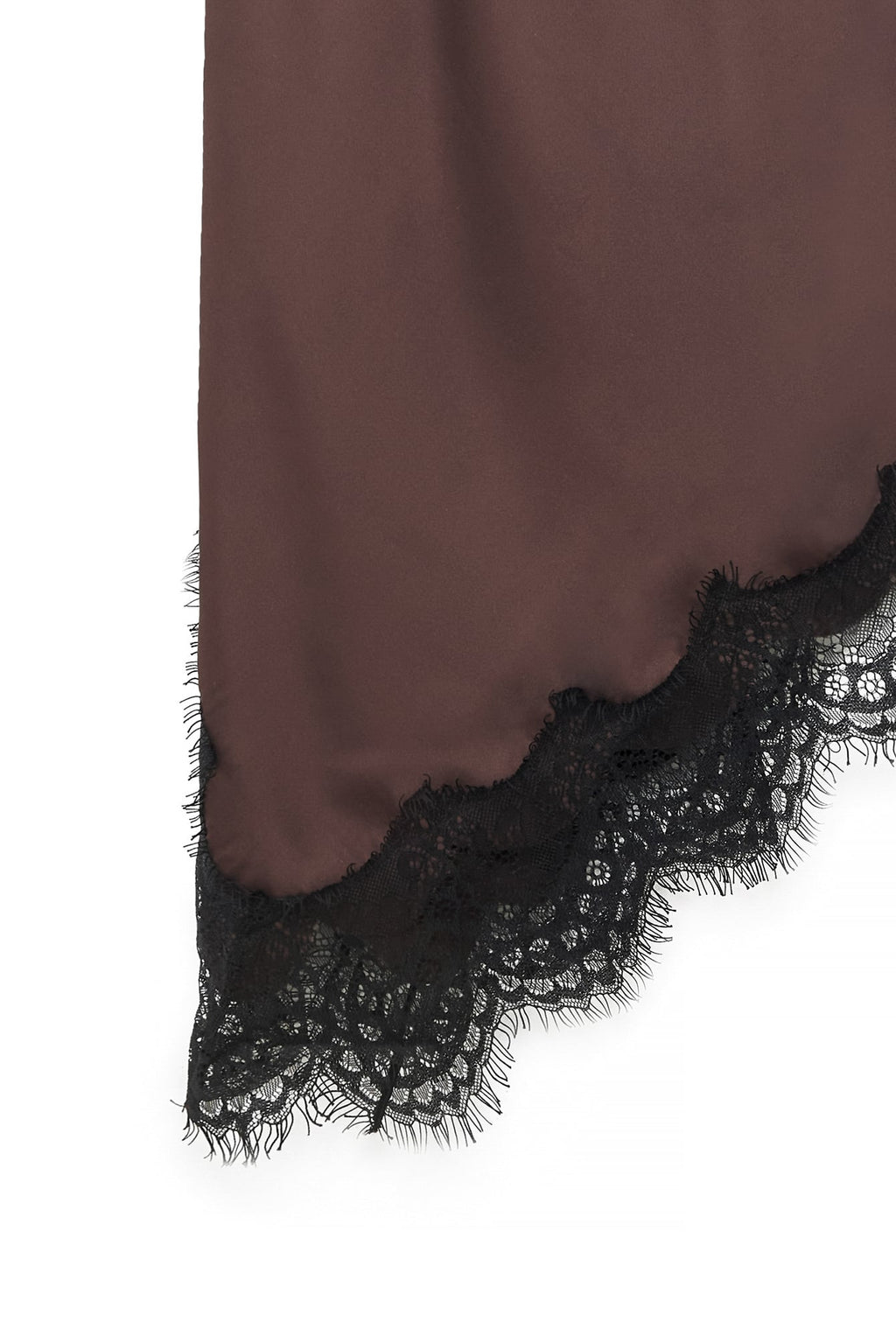 Robe Dos Nu En Dentelle Marron