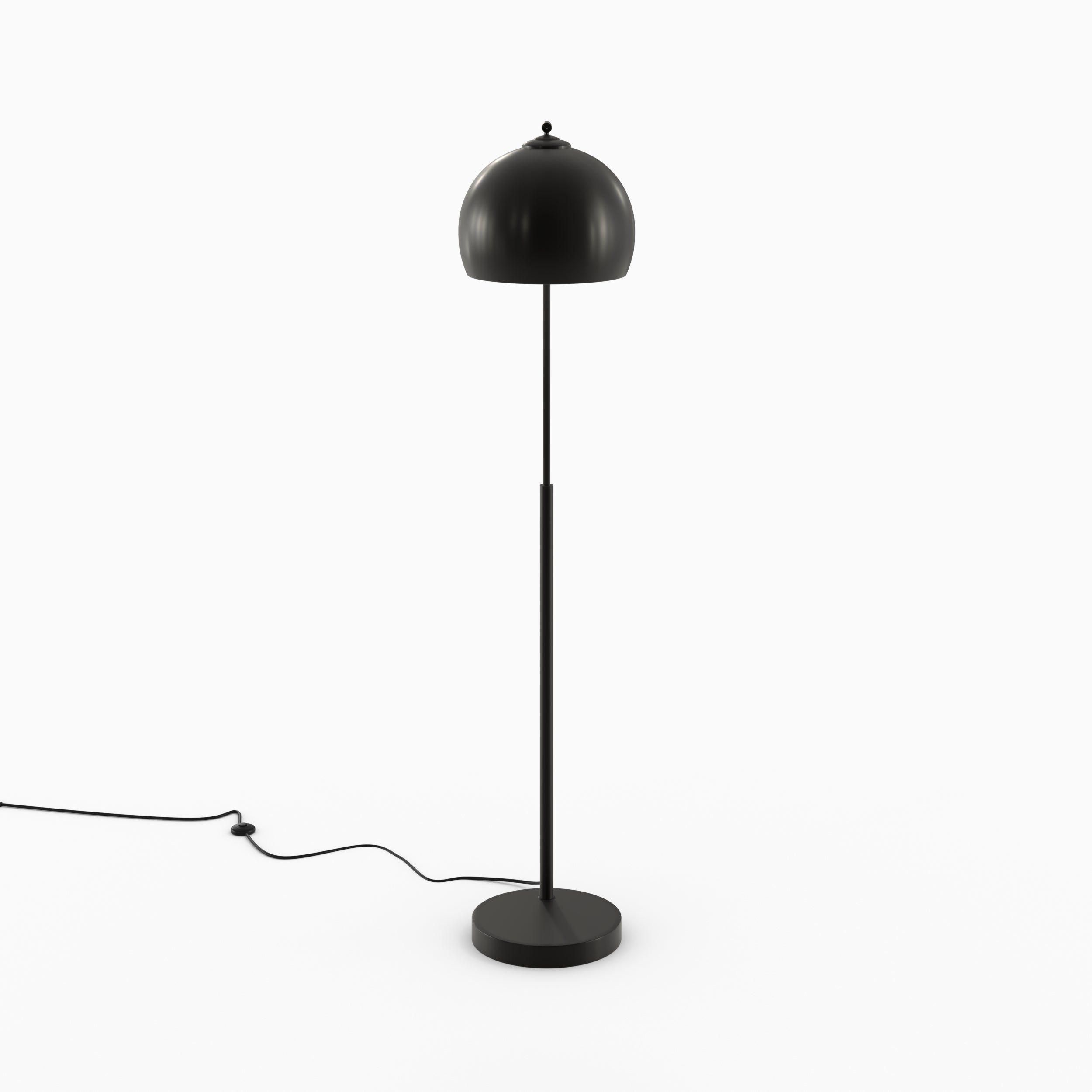 Dinard - Floor Lamp with Black Metal Shade