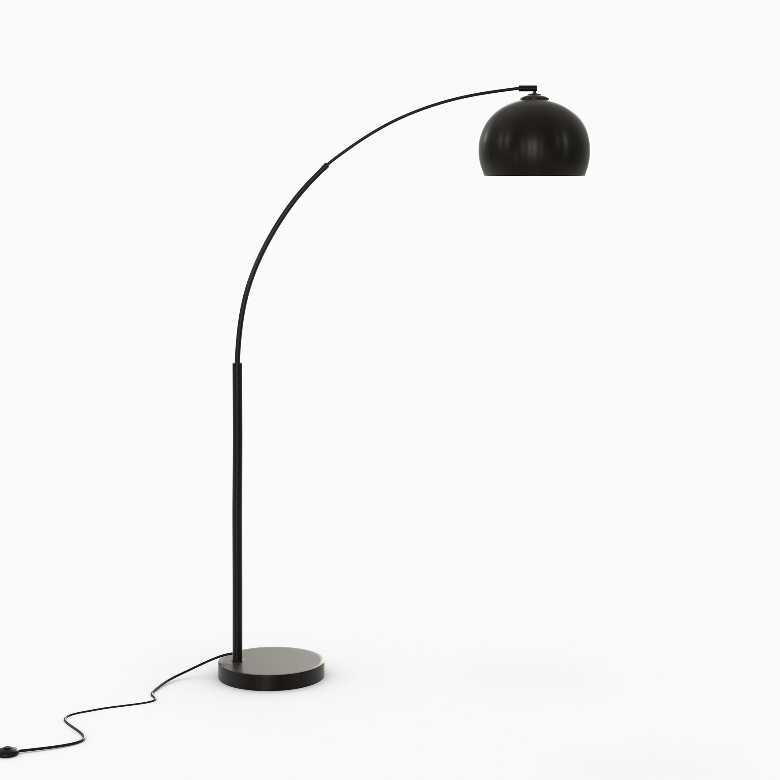 Dinard - Floor Lamp with Black Metal Shade
